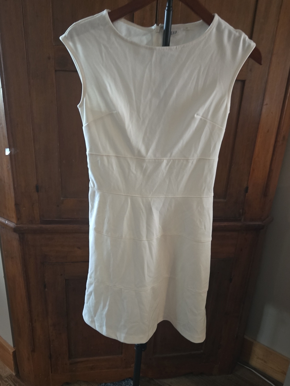 GAP Ivory Sleeveless Sheath Dress